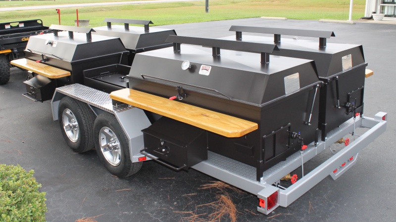 Custom Rear Mount BBQ Trailer / Pig Cookers